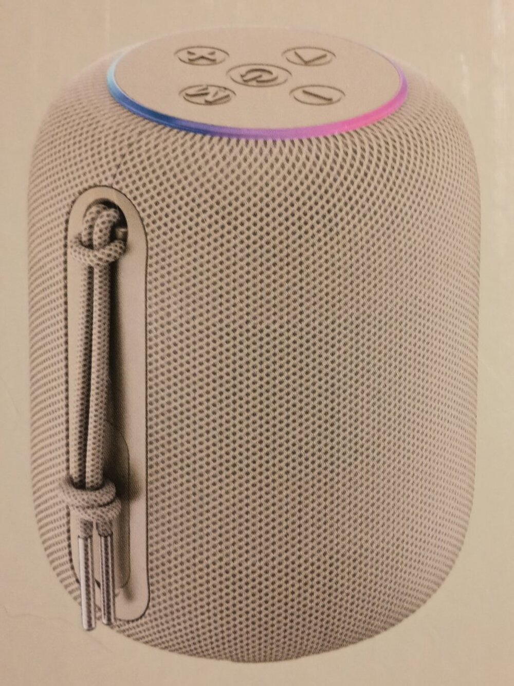 NIB ~ Home Speaker Colorful LED Lit Portable Fabric Speaker (10W Speaker Output)